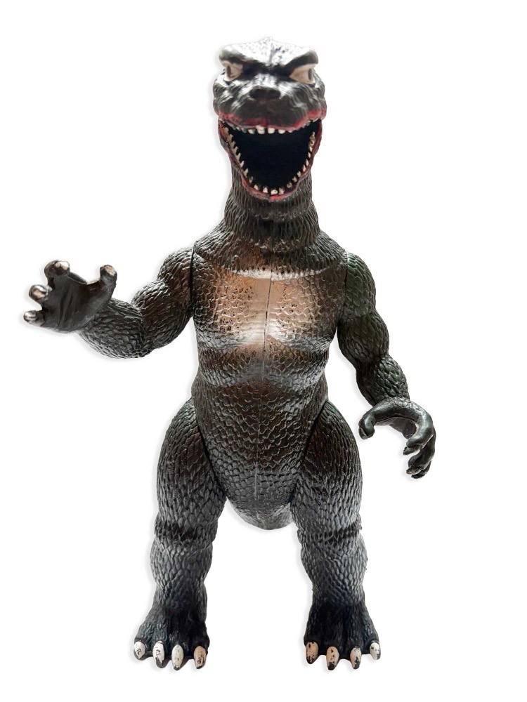 Imperial Toy articulated vinyl Godzilla, 1985, front view